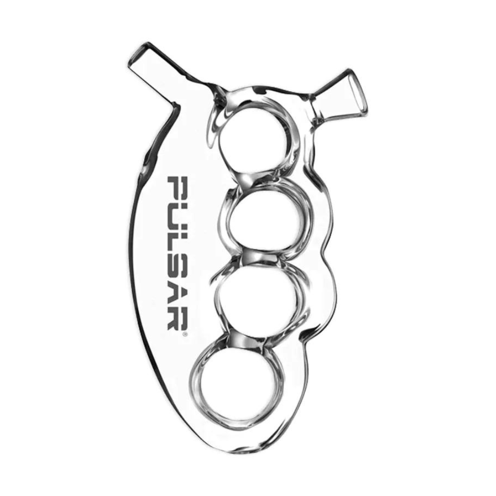 Pulsar Glass 5.5" Knuckle Bubbler (Clear)