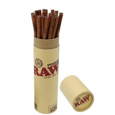 Raw Natural Wood Pokers Large