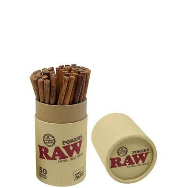Raw Natural Wood Pokers Small