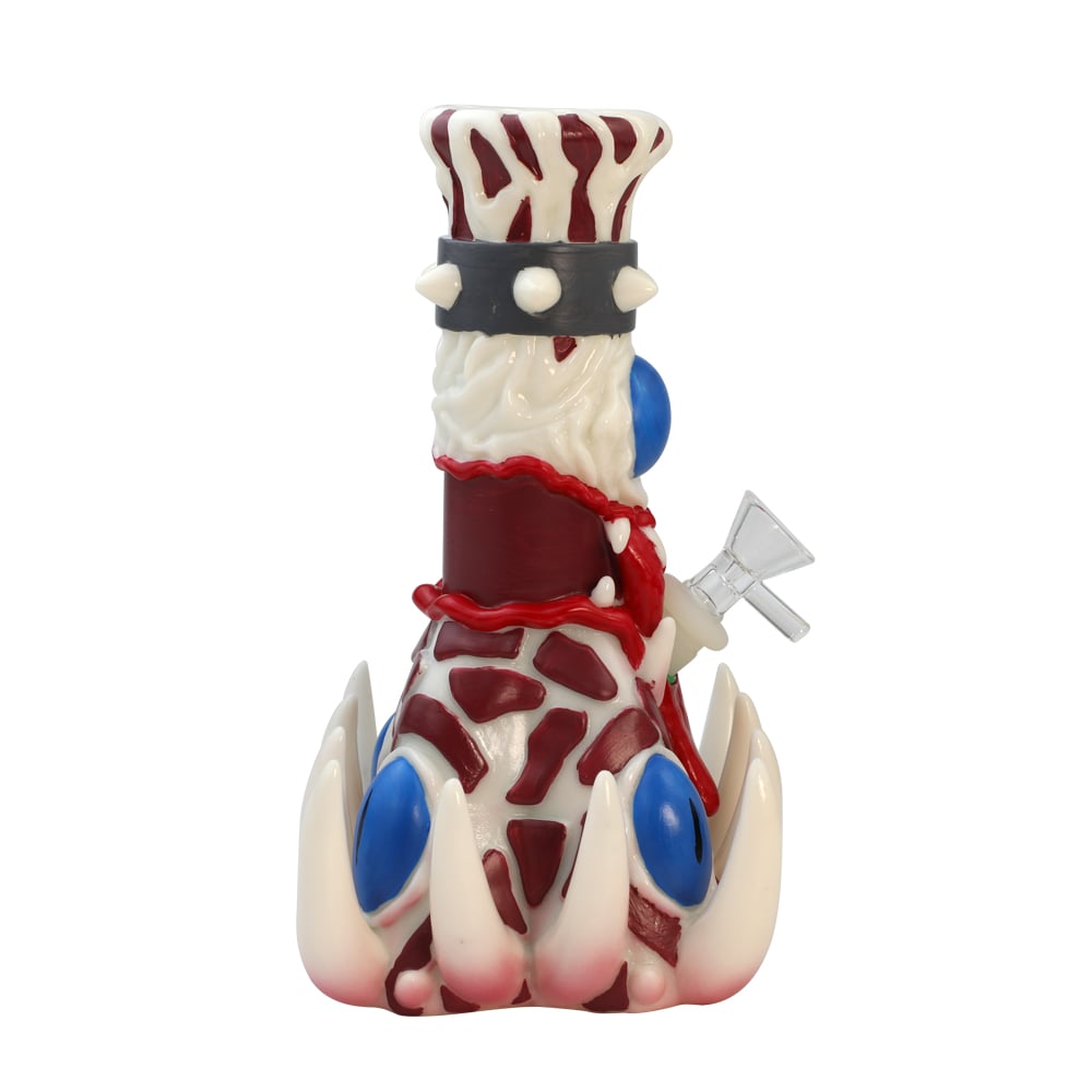 VINYL TOOTH EYES WATER PIPE 9"
