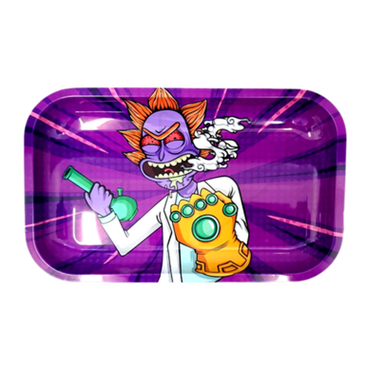 Infinity Stones Metal Rolling Tray with 3D magnetic tray cover/lid