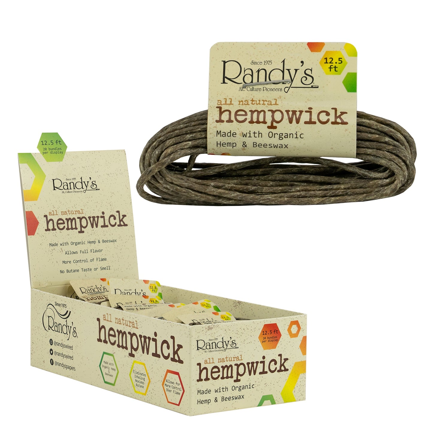 All Natural Hemp Wick 12.5ft