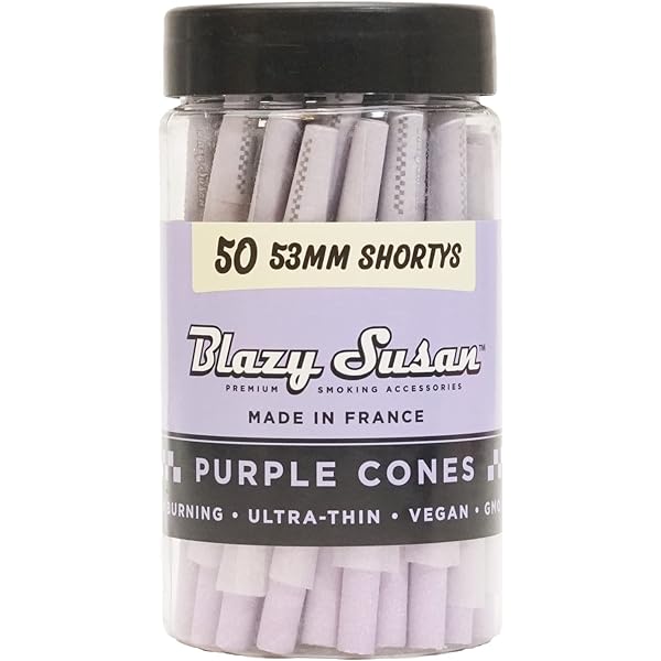 Blazy Susan Purple 53mm Cones 50 ct