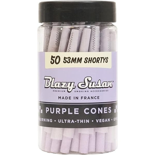 Blazy Susan Purple 53mm Cones 50 ct