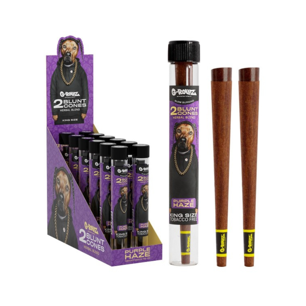 Blunt Cones 2 Pack Purple Haze King Size Herbal Blend