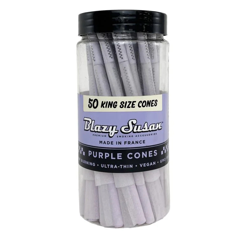 Blazy Susan Purple King Size Cones 50 ct