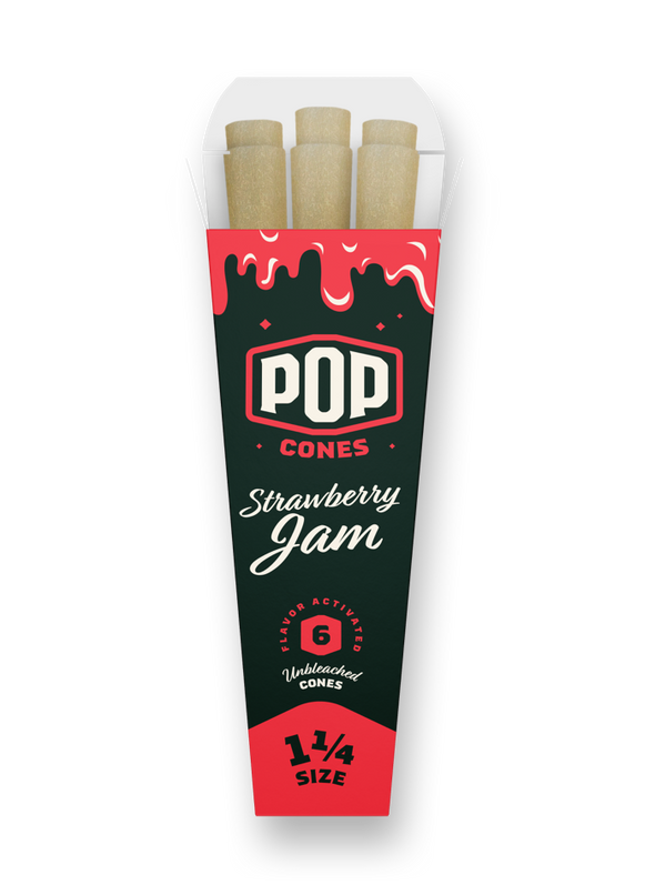 Pop Cones Strawberry Jam 1,1/4 6 Packs