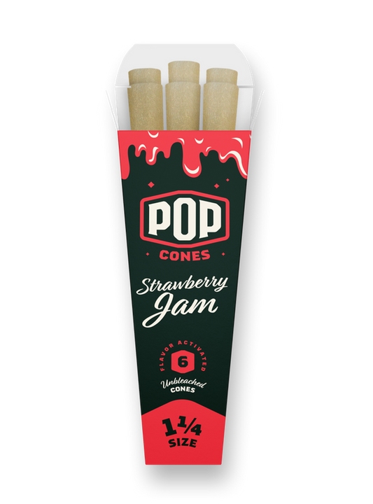 Pop Cones Strawberry Jam 1,1/4 6 Packs