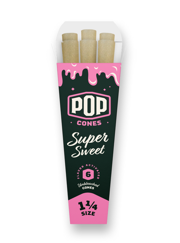 Pop Cones Super Sweet 1,1/4 6 Packs