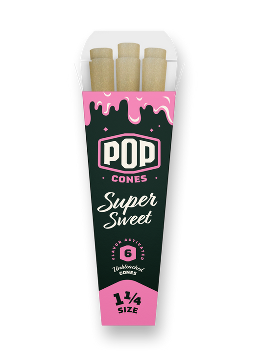 Pop Cones Super Sweet 1,1/4 6 Packs