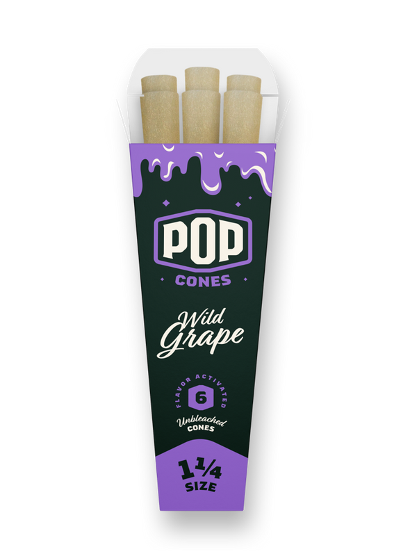 Pop Cones Wild Grape 1,1/4 6 Packs