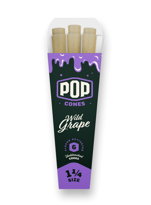 Pop Cones Wild Grape 1,1/4 6 Packs