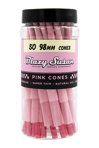 Blazy Susan Pink 98mm Cones 50 ct