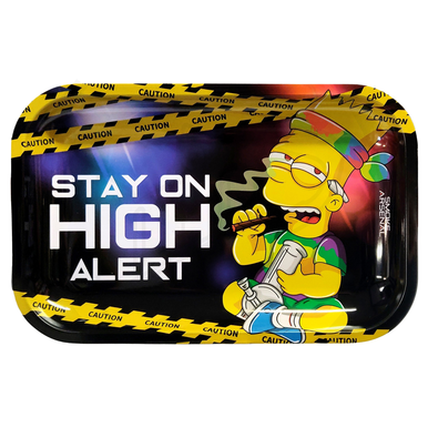 Hi Alert Metal Rolling Tray - Medium