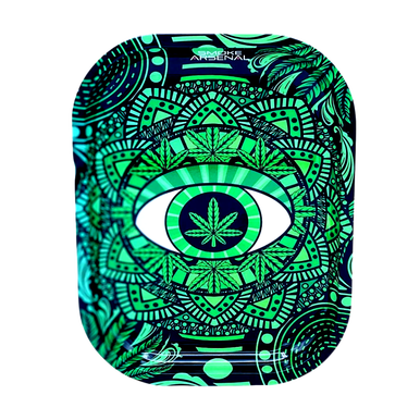 Mandala 2 Metal Rolling Tray - Small