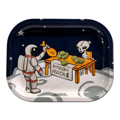 Moon Rocks Metal Rolling Tray Small