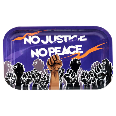 No Peace Metal Rolling Tray - Medium