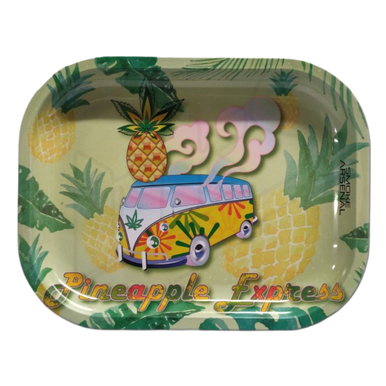 Pineapple Bus Metal Rolling Tray - Small