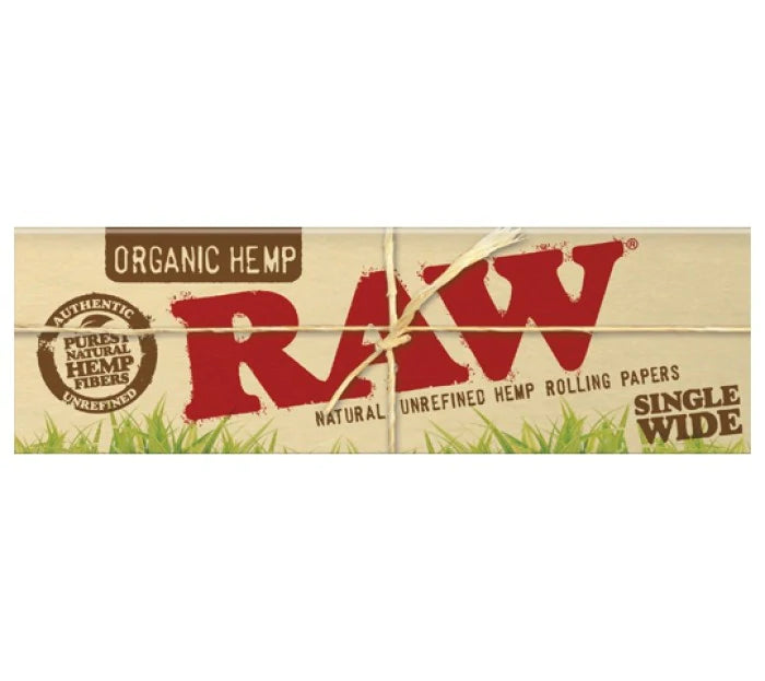 RAW Organic Hemp Single Wide Papers