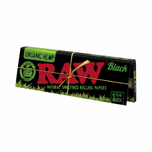 Raw Black Organic Hemp 1 1/4 Rolling Paper