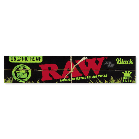 Raw Black Organic Hemp King Size Slim Rolling Paper