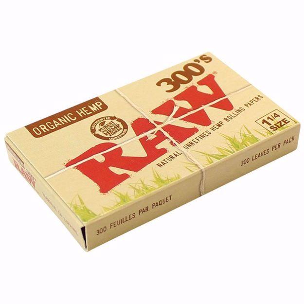 Raw Organic Hemp 300s 1 1/4 Rolling Papers