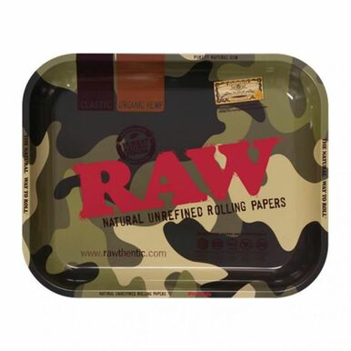 Raw Camouflouge Rolling Tray - Large